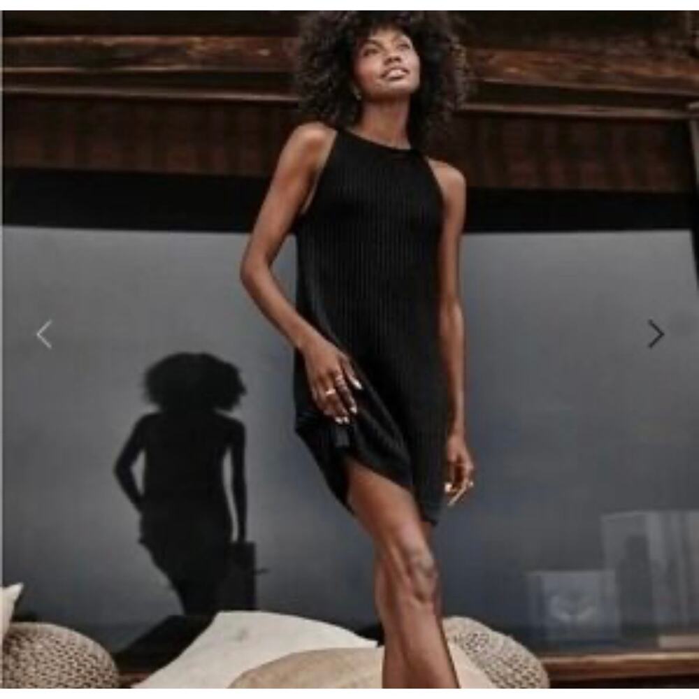 Summersalt black Knit mini dress/cover up size XS